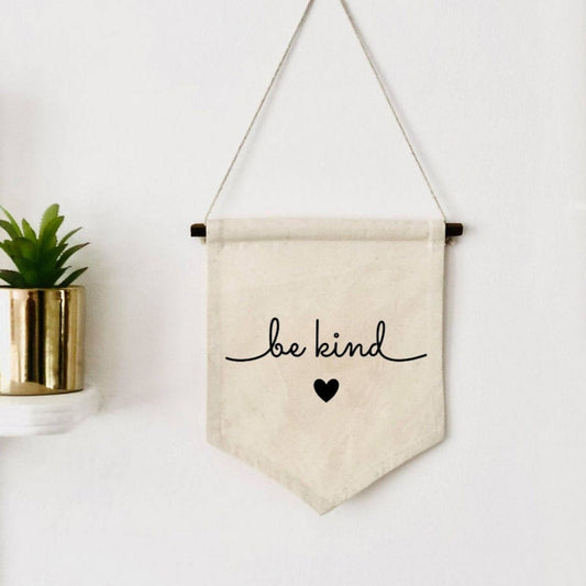 Lua Nova Children's Banners ' Be Kind ' Children's Wall Banner