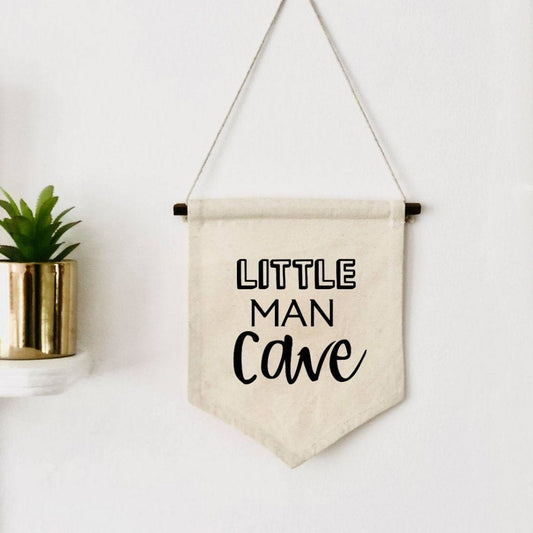 Lua Nova Children's Banners Little Man Cave - Children's Wall Banner