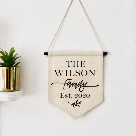 Lua Nova Children's Banners Personalised Family Wall Hanging Banner