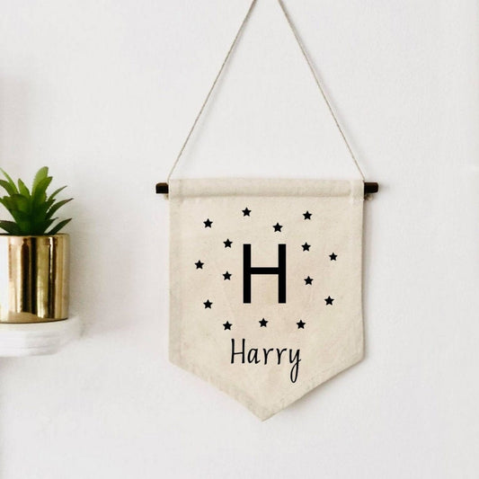 Lua Nova Children's Banners Personalised Wall Hanging Banner