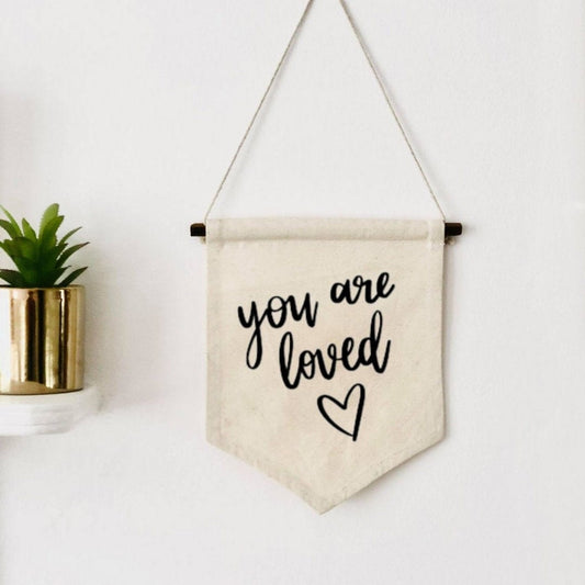 Lua Nova Children's Banners ' You are Loved ' Children's Wall Banner
