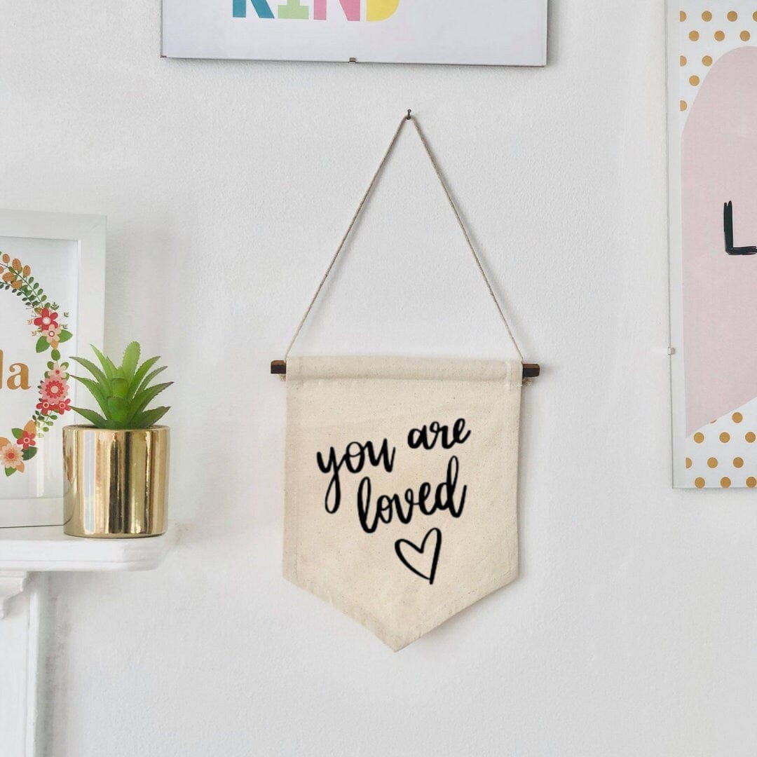 Lua Nova Children's Banners ' You are Loved ' Children's Wall Banner
