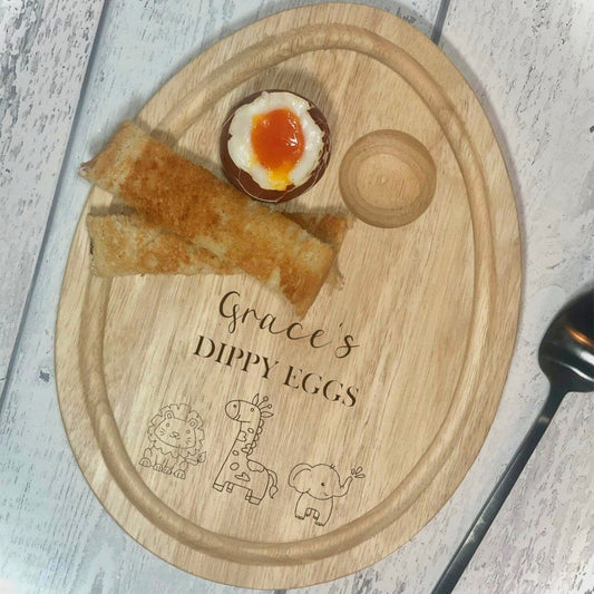 Lua Nova Dippy Egg Boards Safari Animal Dippy Eggs Breakfast Board