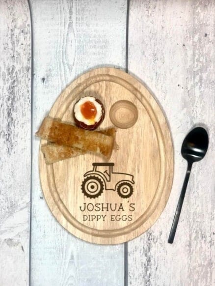 Lua Nova Dippy Egg Boards Tractor Dippy Eggs Breakfast Board