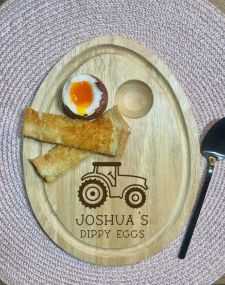 Lua Nova Dippy Egg Boards Tractor Dippy Eggs Breakfast Board