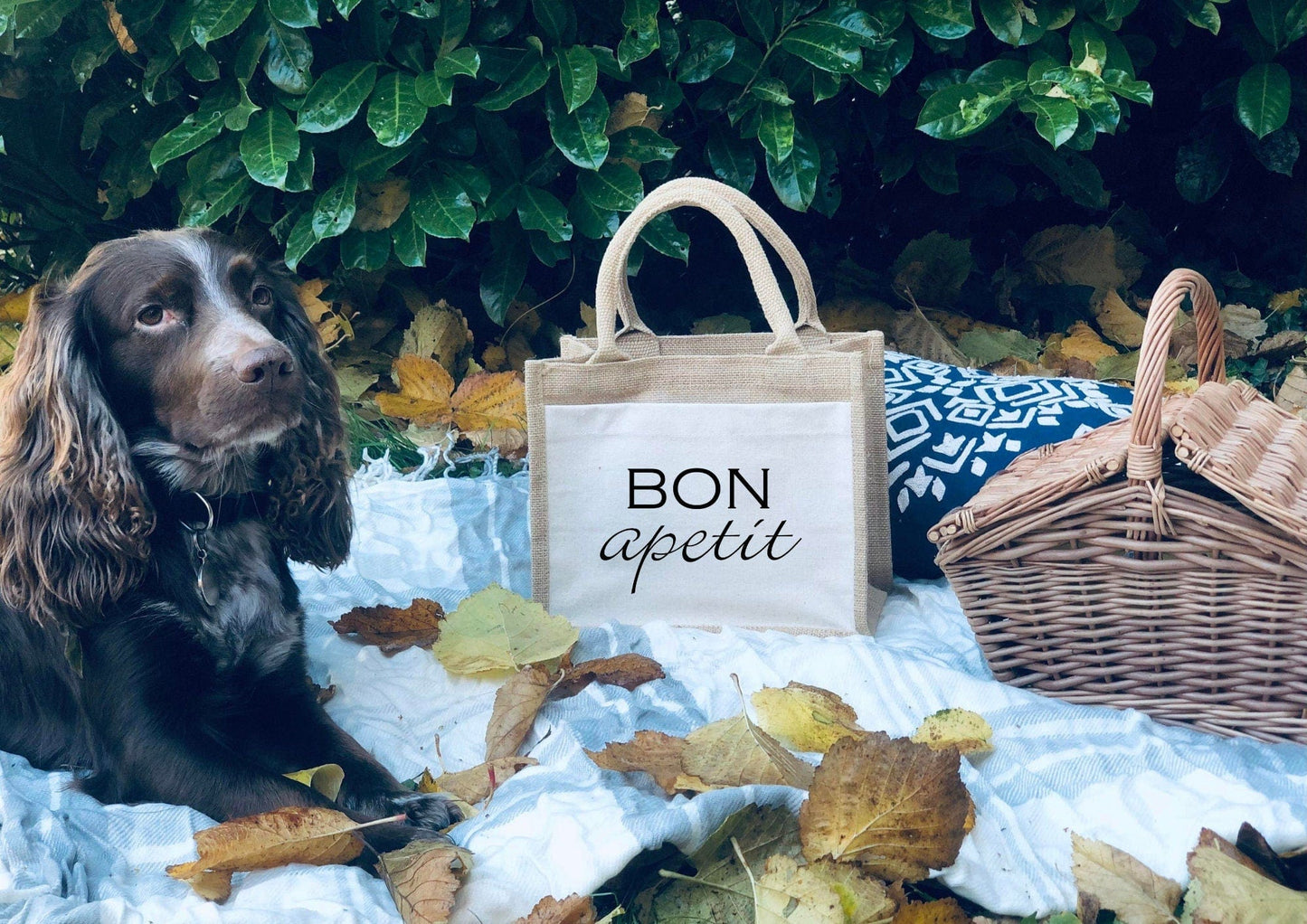 Lua Nova Lunch Bags Bon Apetit - Jute Canvas Lunch Bag