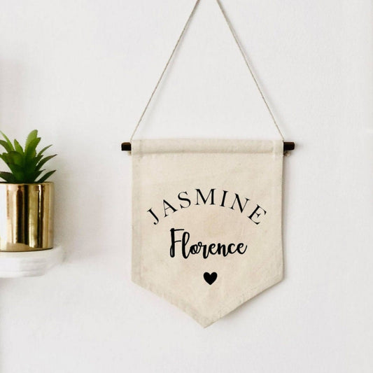 Lua Nova Personalised Children's Wall Hanging Banner