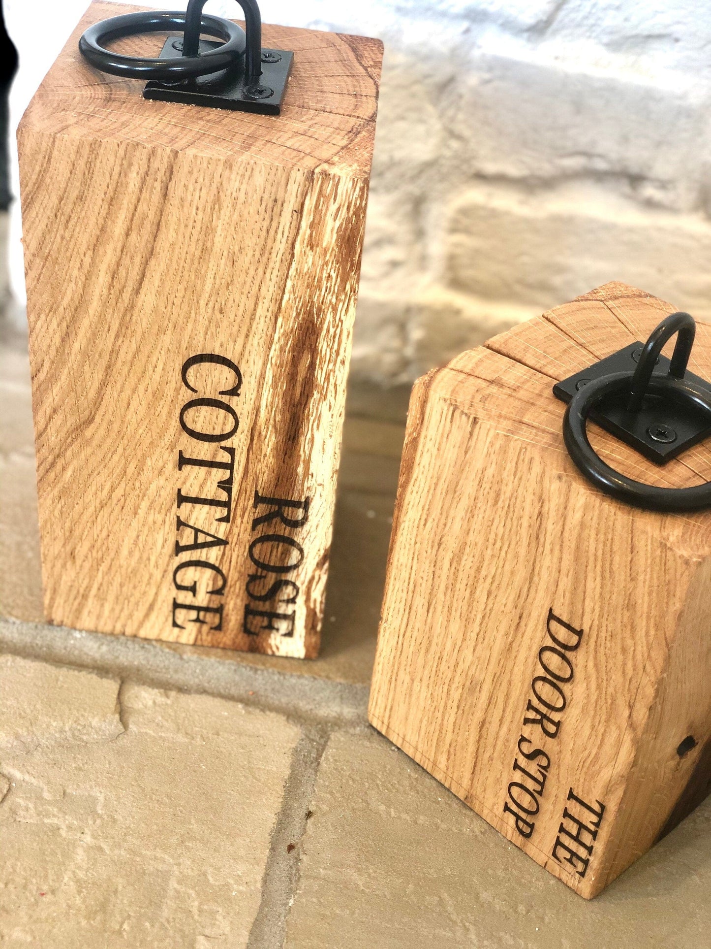 Lua Nova Solid Oak Personalised Door Stop