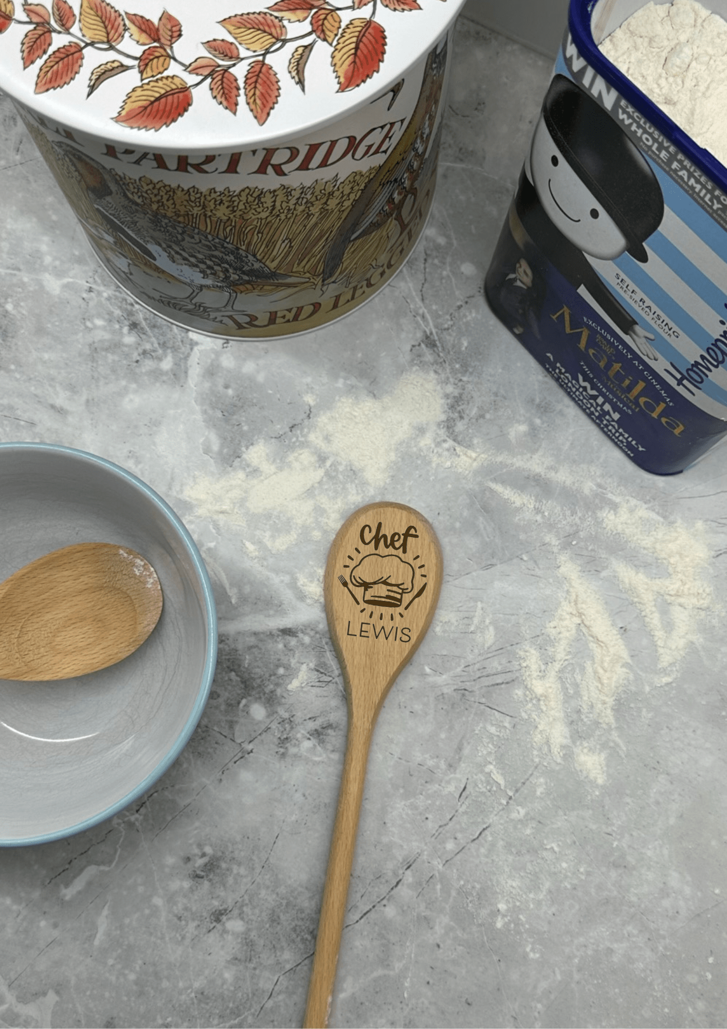 Lua Nova Wooden Spoon Personalised Wooden Spoon - Chef or Sous Chef