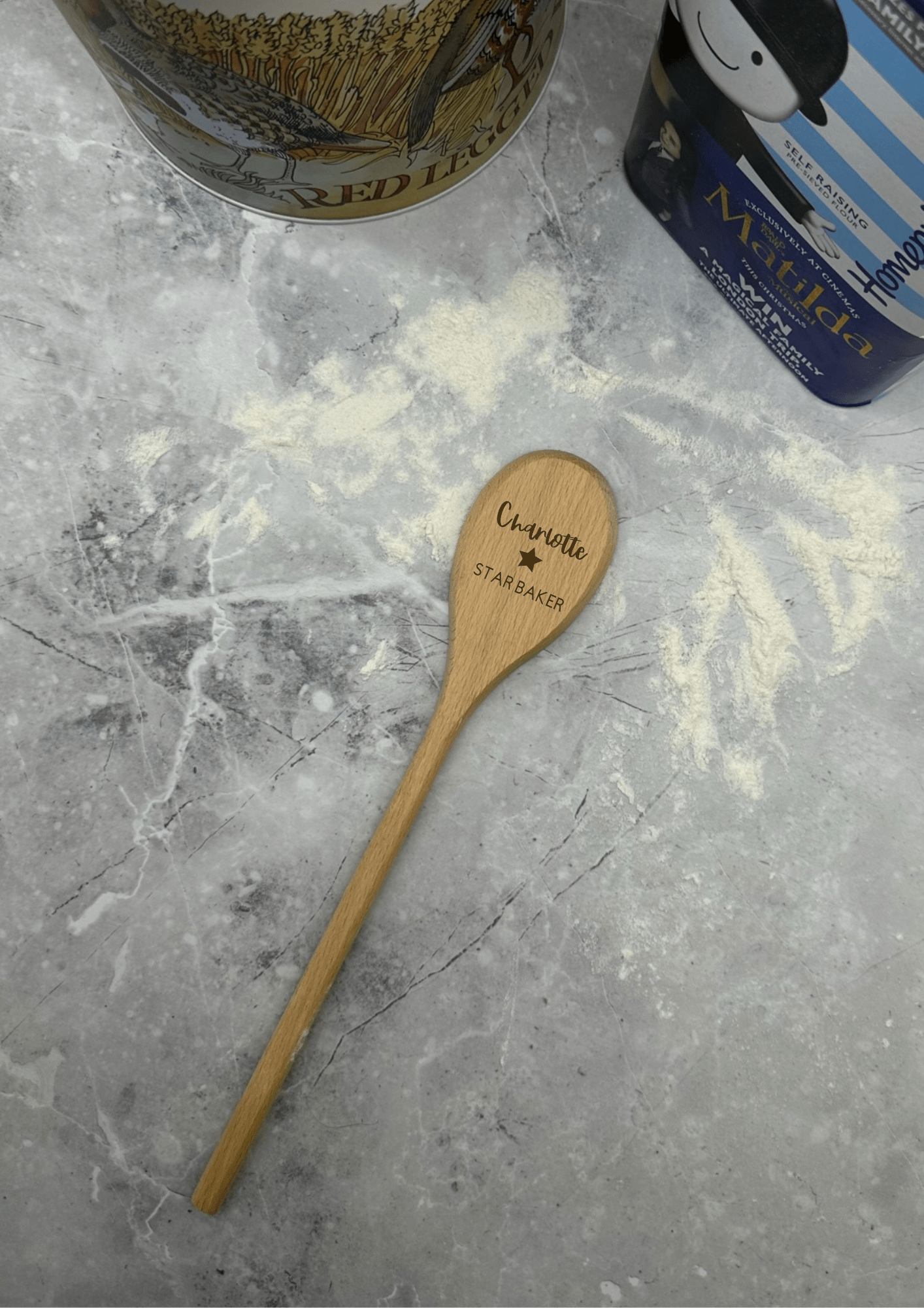Lua Nova Wooden Spoon Personalised Wooden Spoon - Star Baker