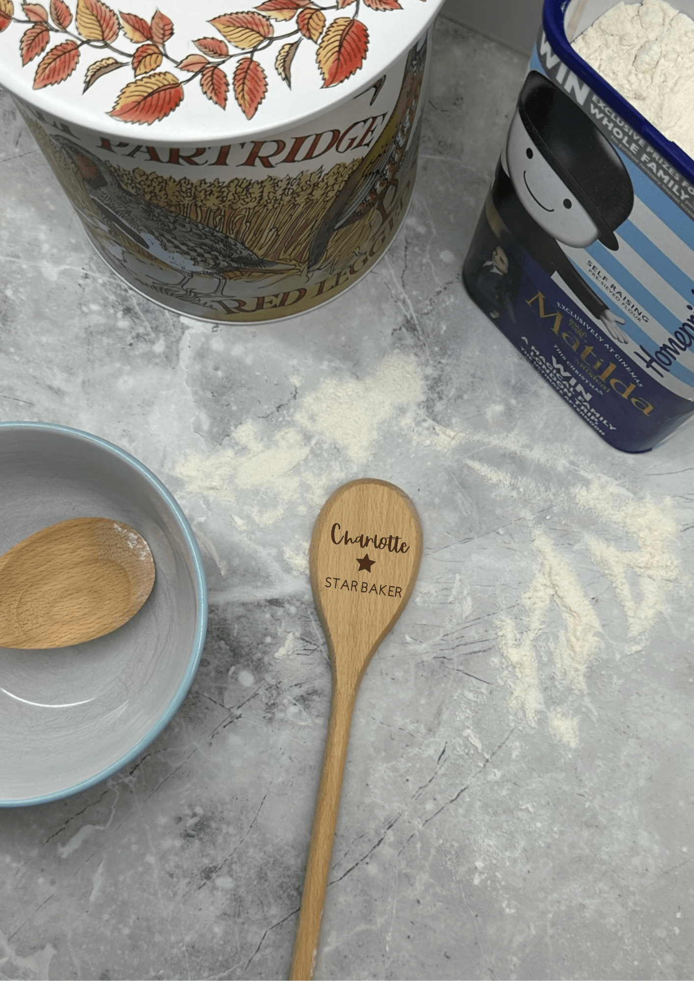 Lua Nova Wooden Spoon Personalised Wooden Spoon - Star Baker