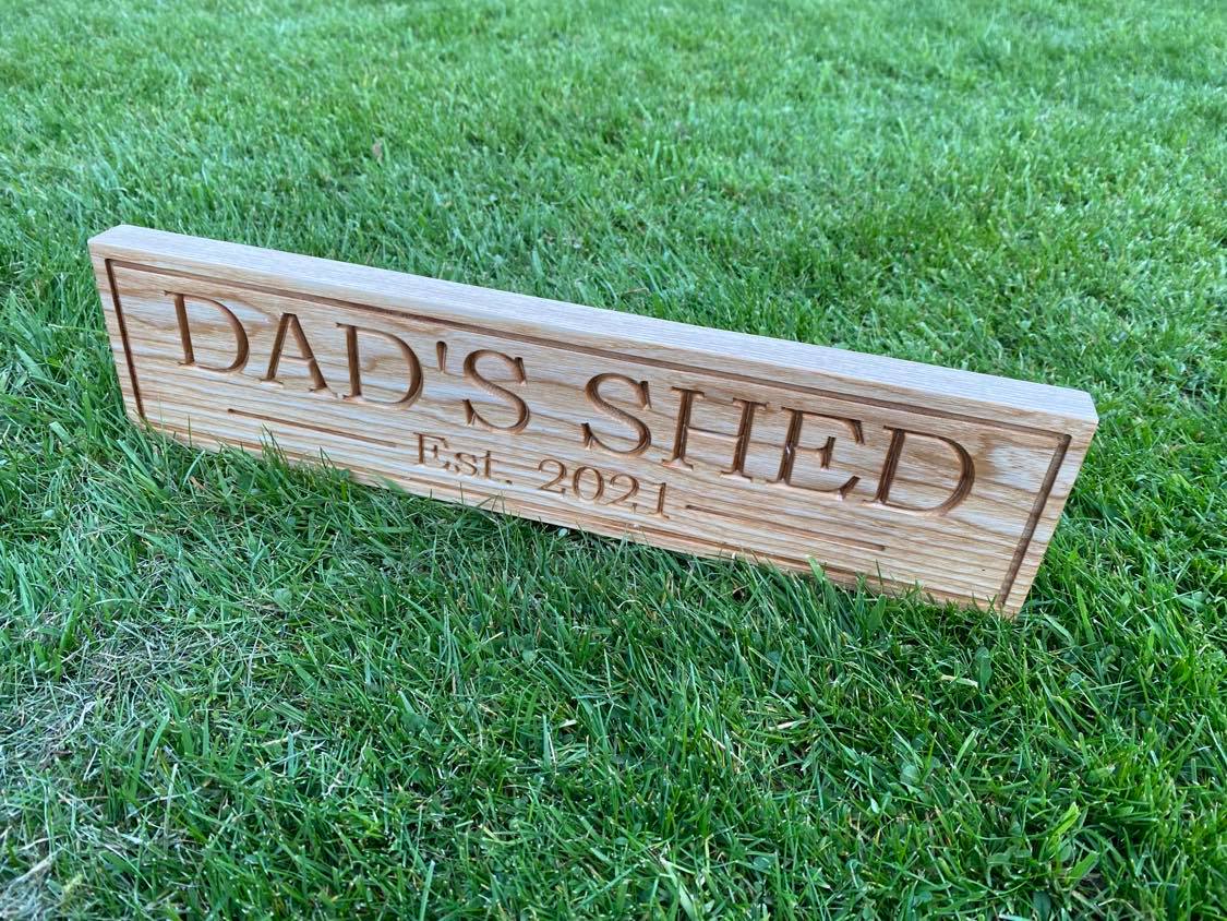 Lua Nova Ash Wood Engraved House Sign - Text of Choice