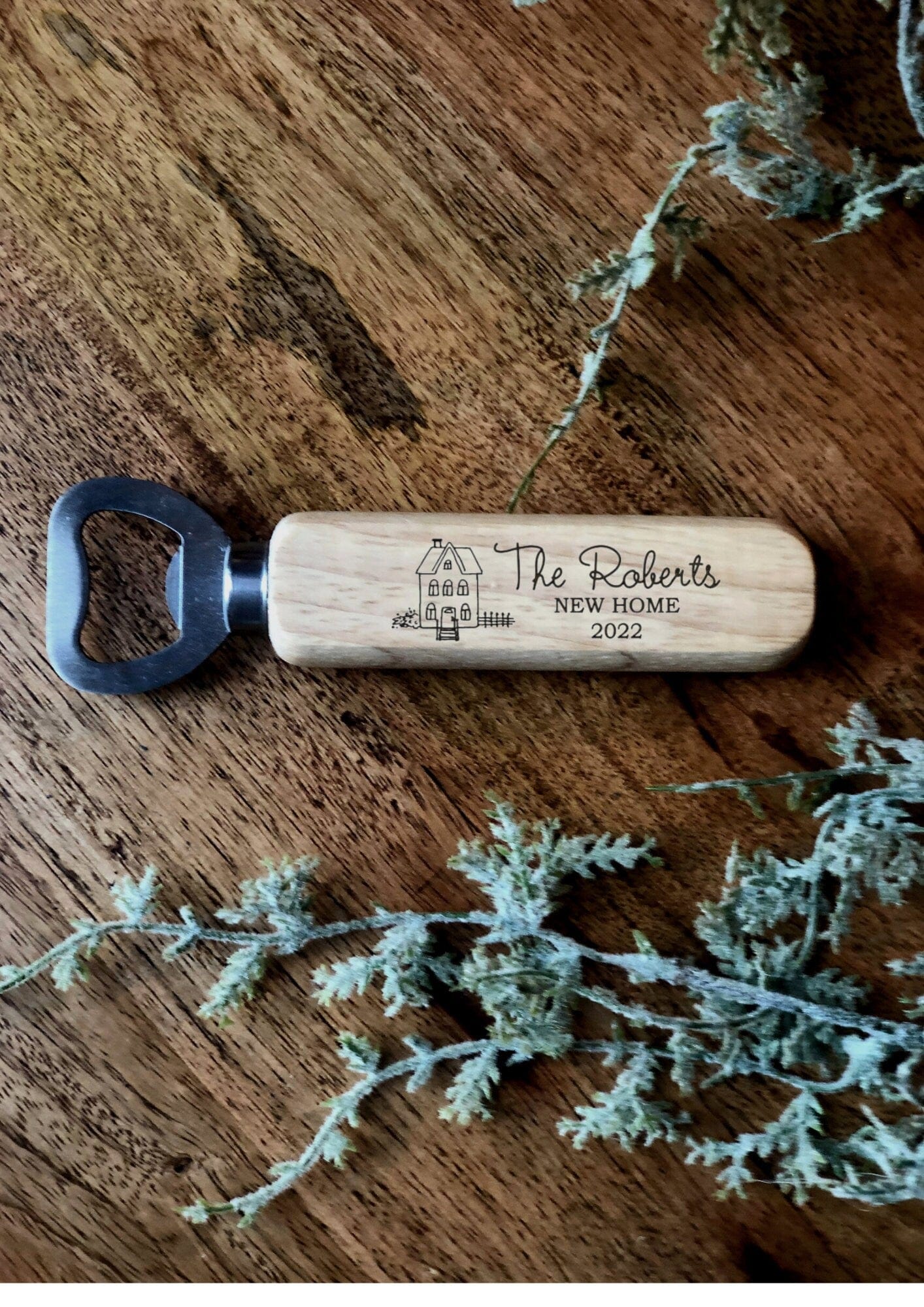 Lua Nova Bottle Openers Personalised Wooden Bottle Opener - New or First Home