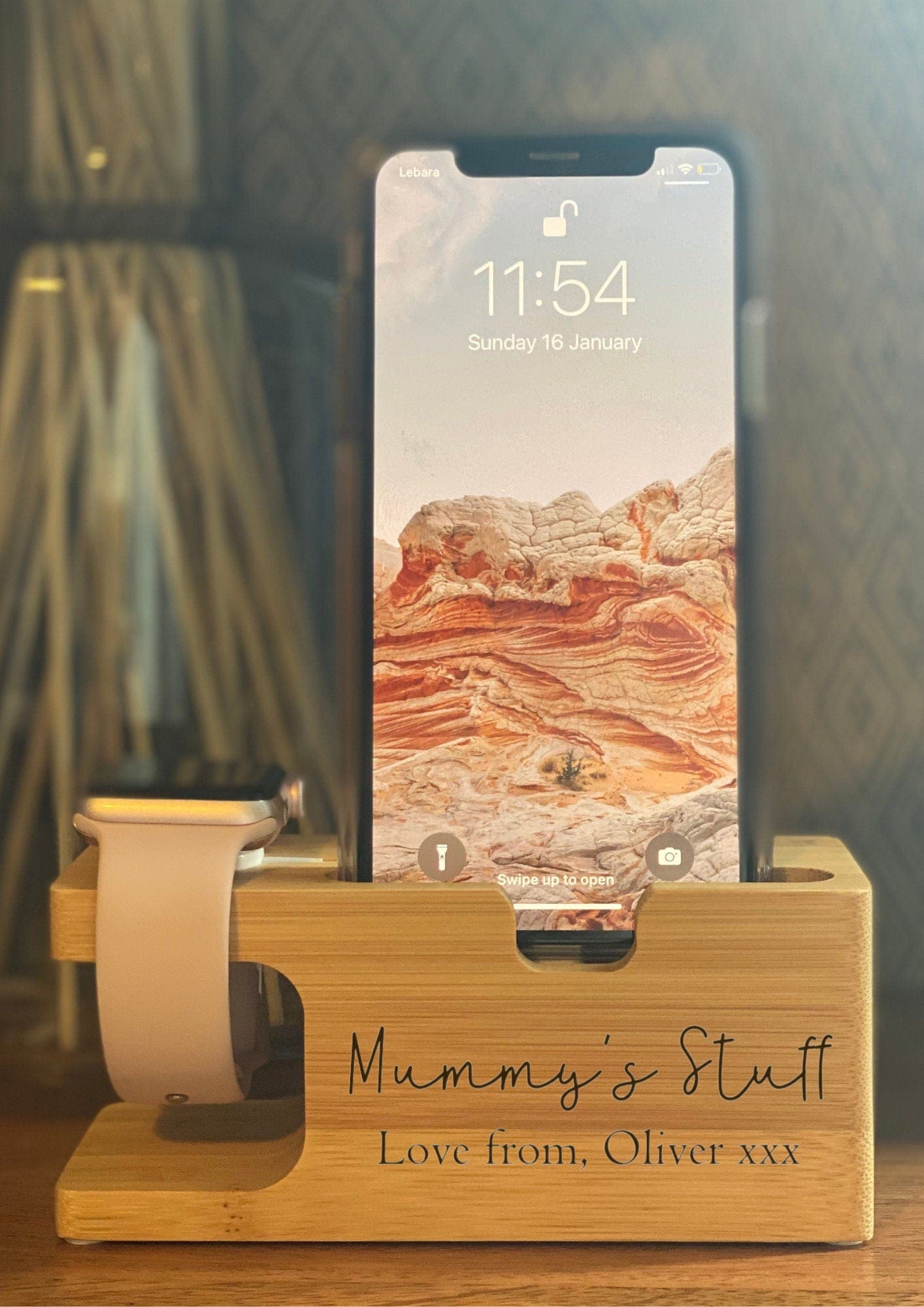 Lua Nova Charging Stations Mummy's Stuff - Bamboo Apple Watch & Mobile iPhone Charging Station