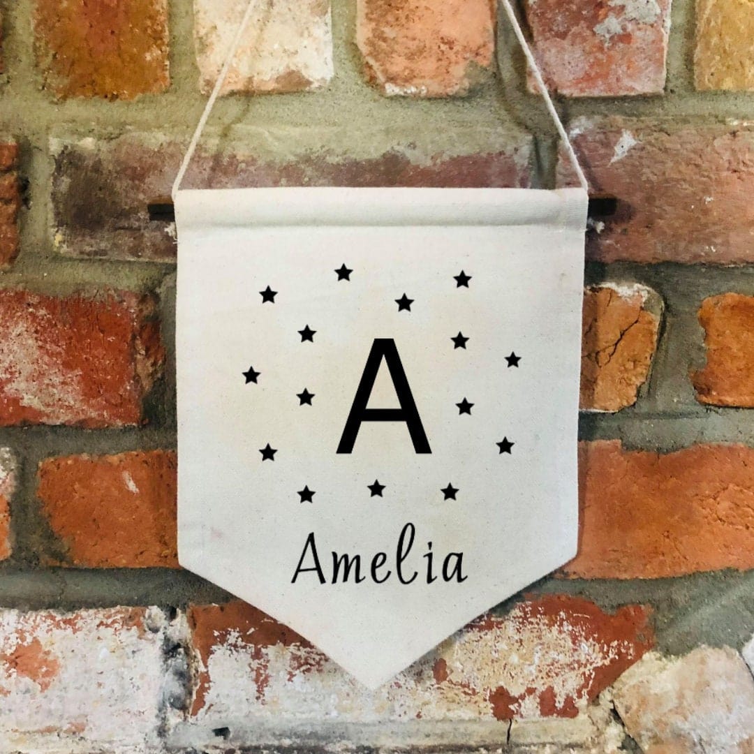 Lua Nova Children's Banners Personalised Wall Hanging Banner