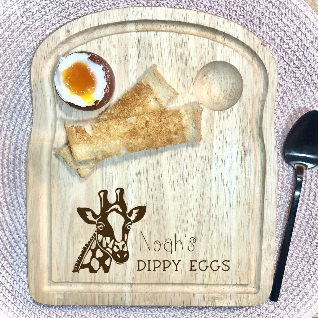 Lua Nova Dippy Egg Boards Giraffe Dippy Eggs Breakfast Board