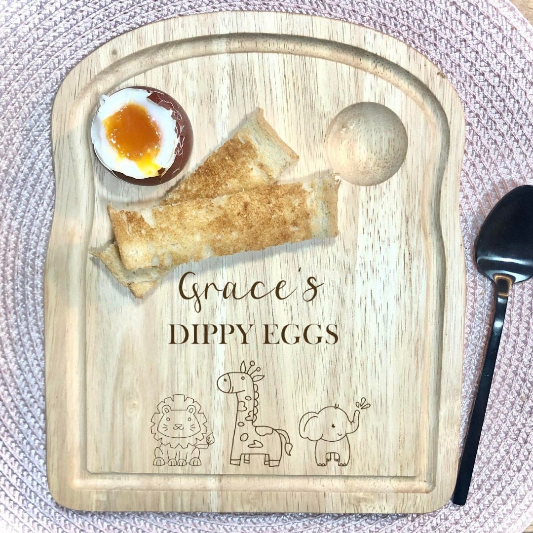 Lua Nova Dippy Egg Boards Safari Animal Dippy Eggs Breakfast Board