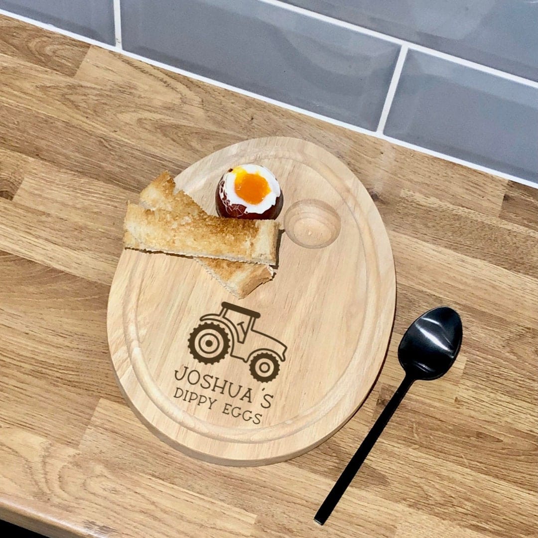 Lua Nova Dippy Egg Boards Tractor  Dippy Eggs Breakfast Board