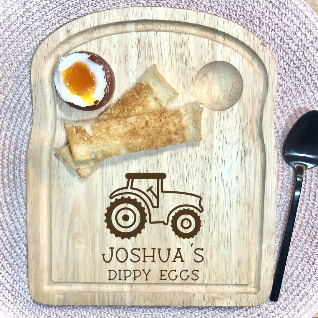 Lua Nova Dippy Egg Boards Tractor  Dippy Eggs Breakfast Board