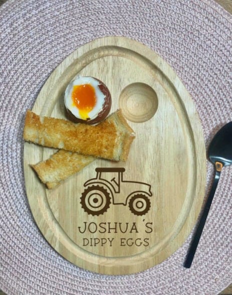 Lua Nova Dippy Egg Boards Tractor Dippy Eggs Breakfast Board