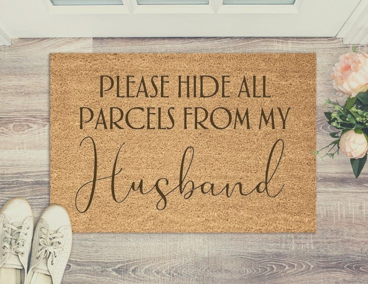 Lua Nova Doormat Please hide all parcels from my husband - Doormat