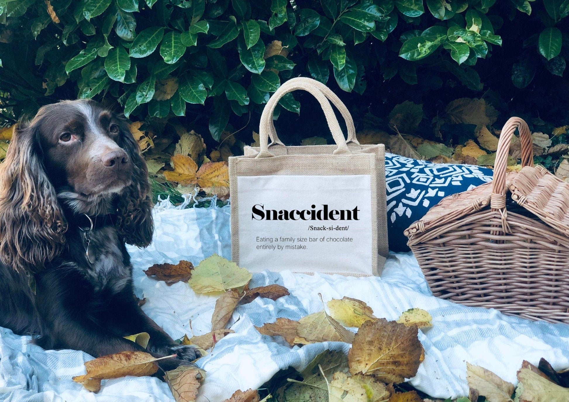 Lua Nova Lunch Bags Snaccident - Canvas Jute Lunch Bag