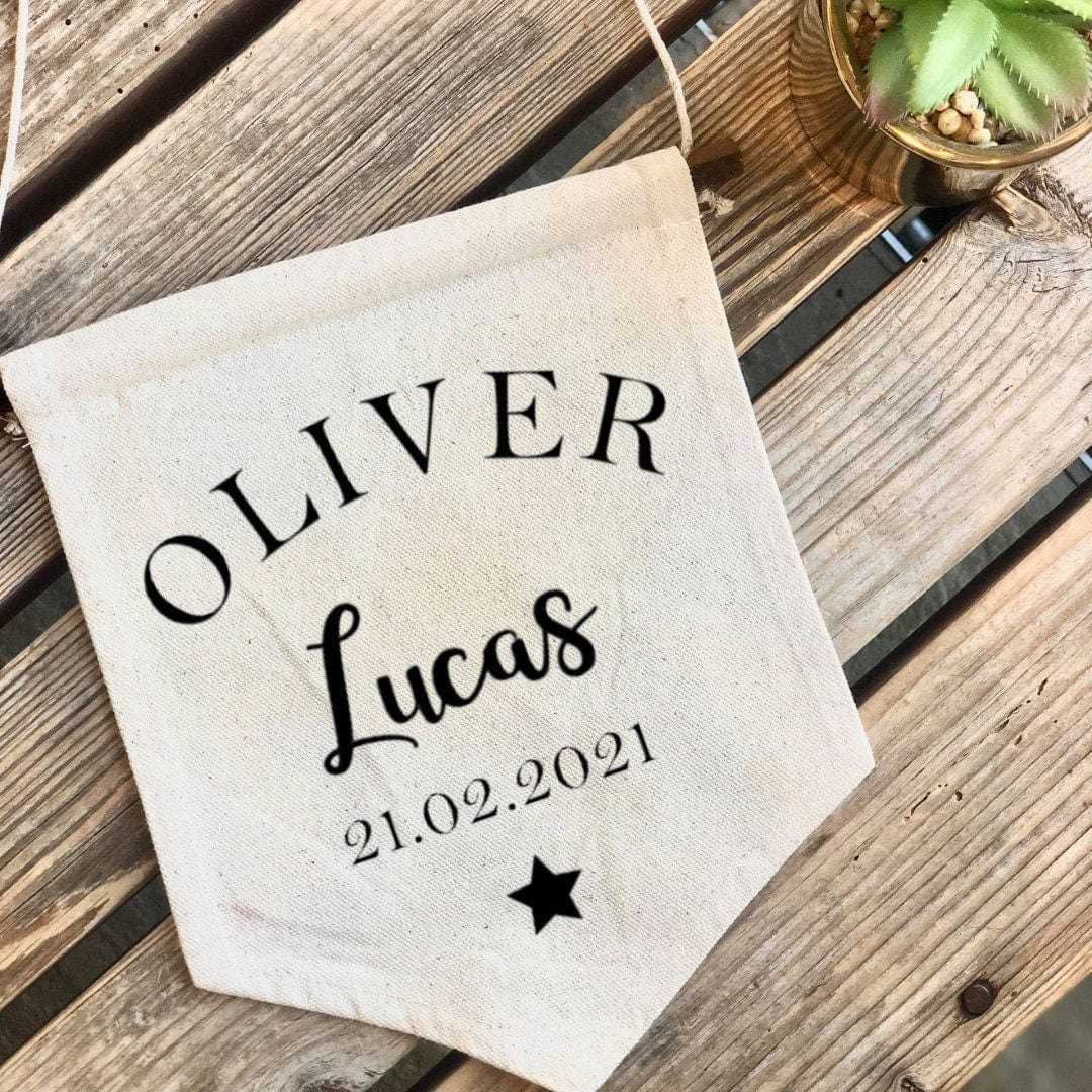 Lua Nova Personalised Children's Wall Hanging Banner