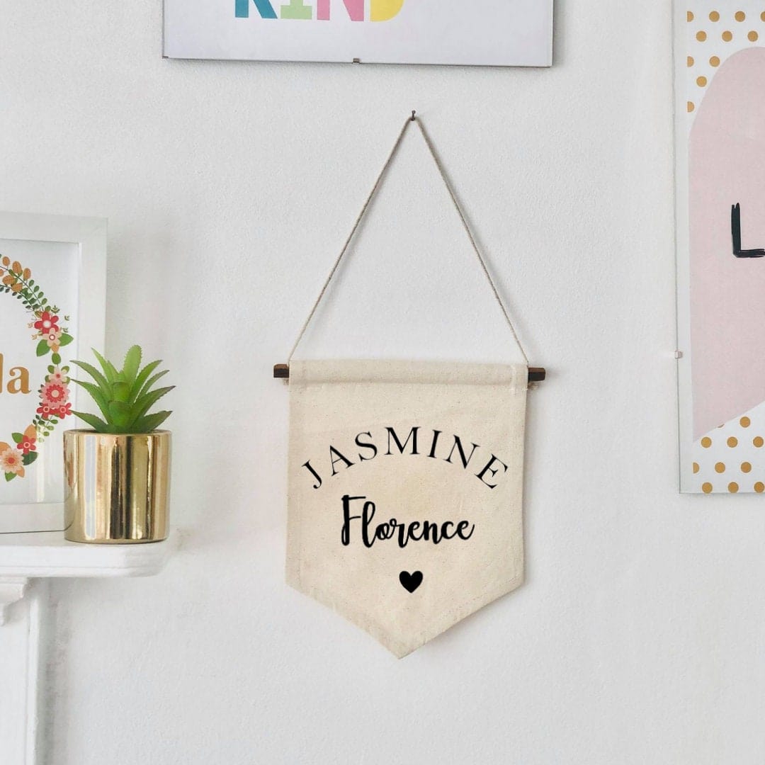 Lua Nova Personalised Children's Wall Hanging Banner