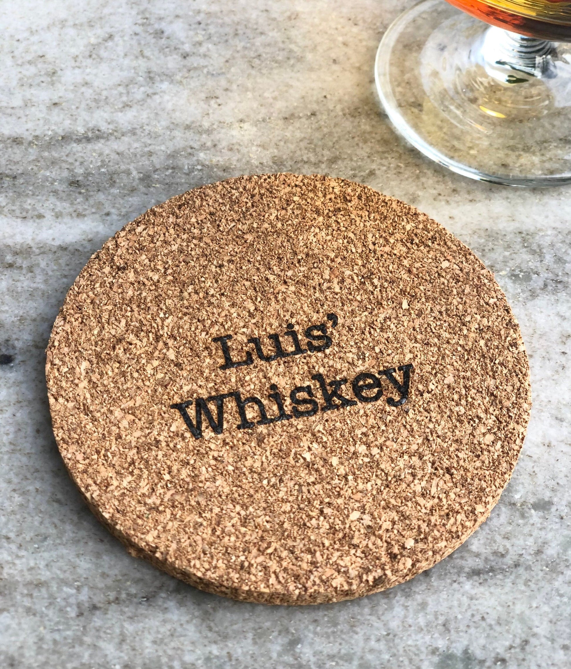 Personalised Cork Coaster - Gift Set - Tea and Coffee - Whiskey - Liquers - Wine - Beer