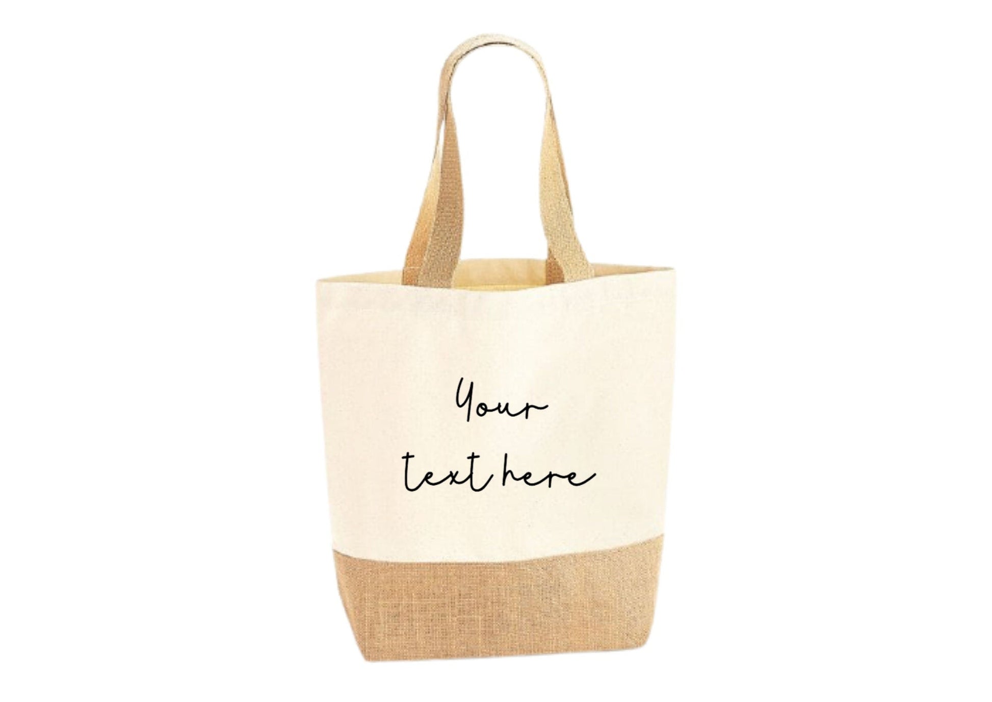 Lua Nova Shopping Totes Personalised Canvas Jute Tote Bag