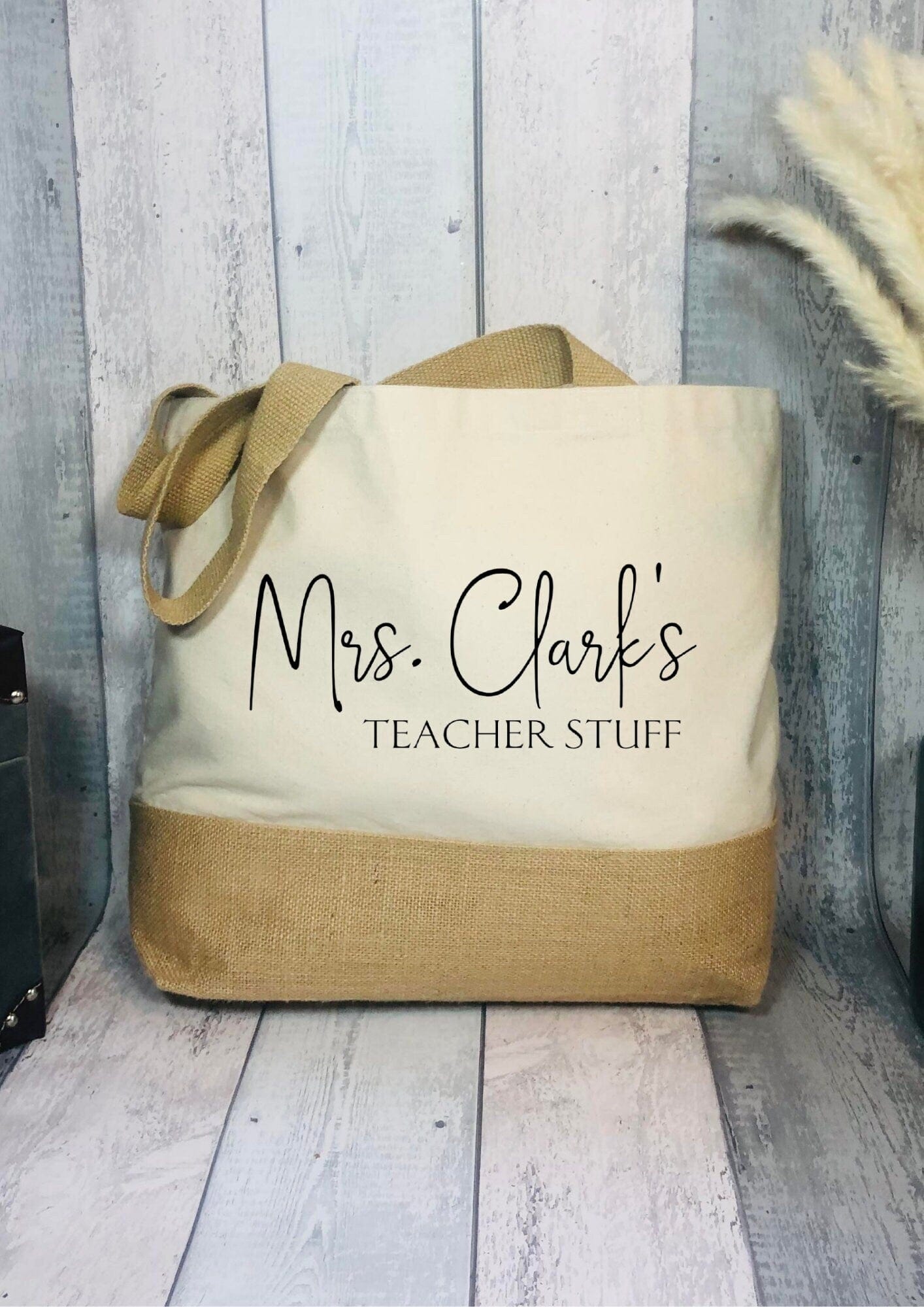 Lua Nova Shopping Totes Personalised Teacher Stuff Tote Bag