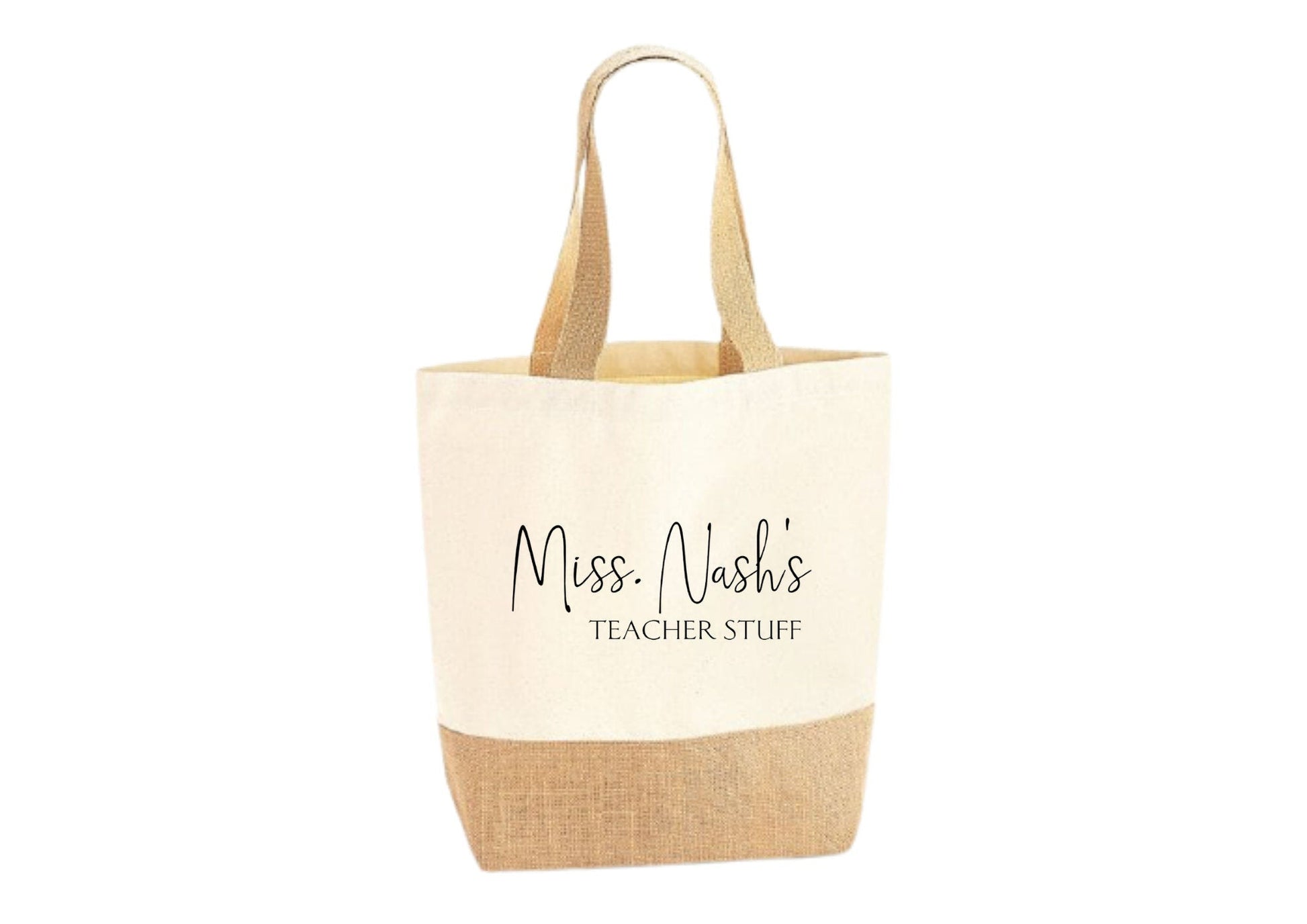 Lua Nova Shopping Totes Personalised Teacher Stuff Tote Bag