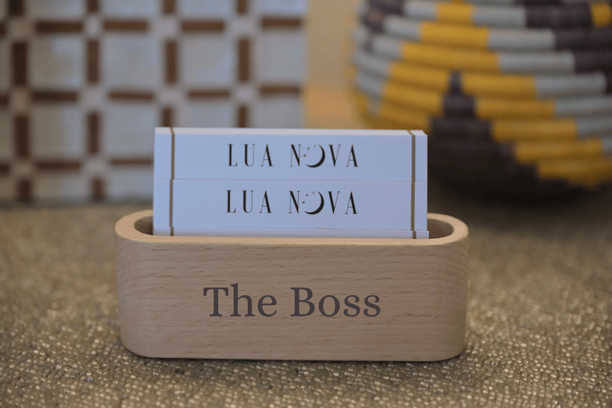 Lua Nova UK Office and Desk Business Card Holder Display