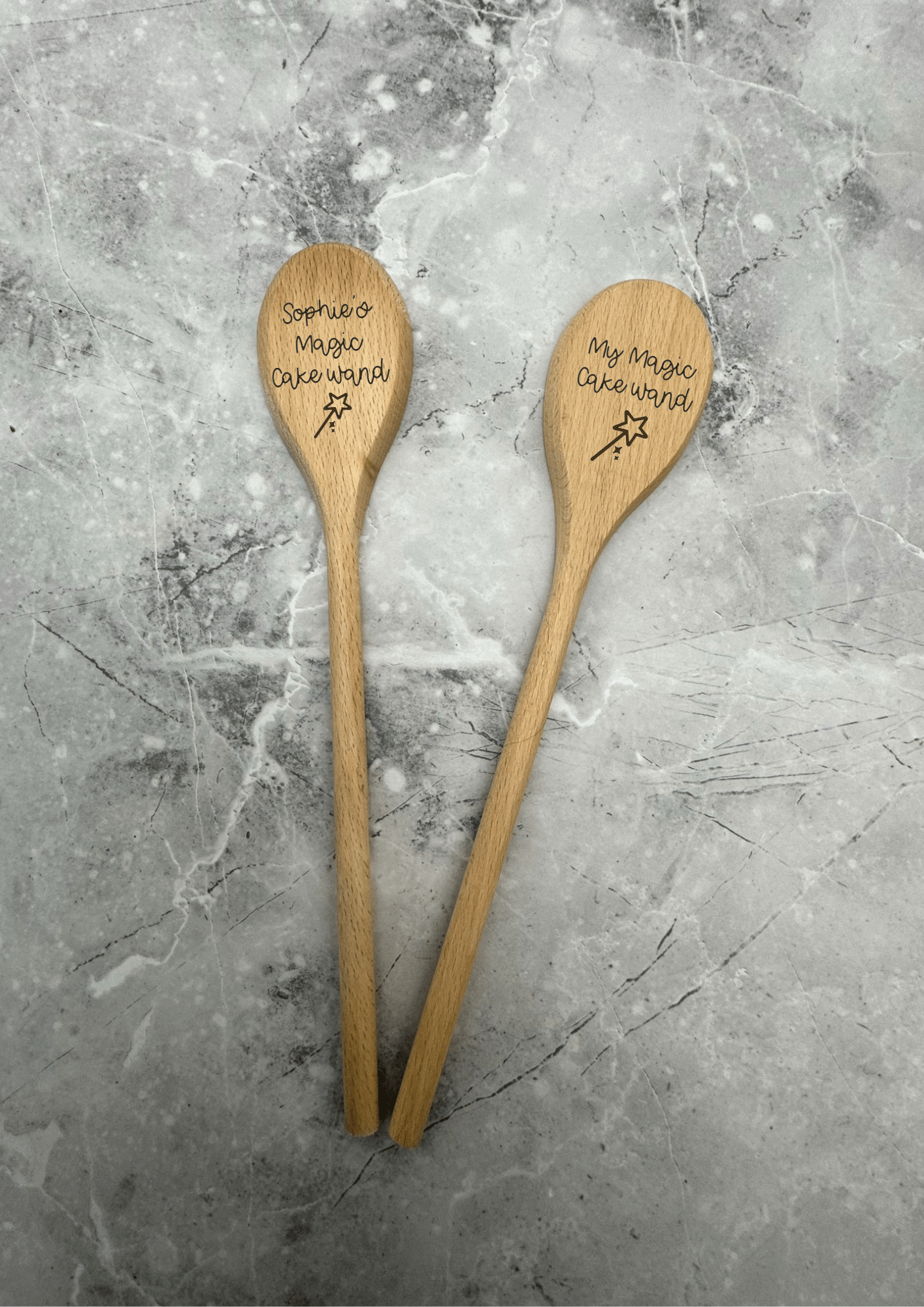 Lua Nova Wooden Spoon Personalised Wooden Spoon - Magic Cake Wand