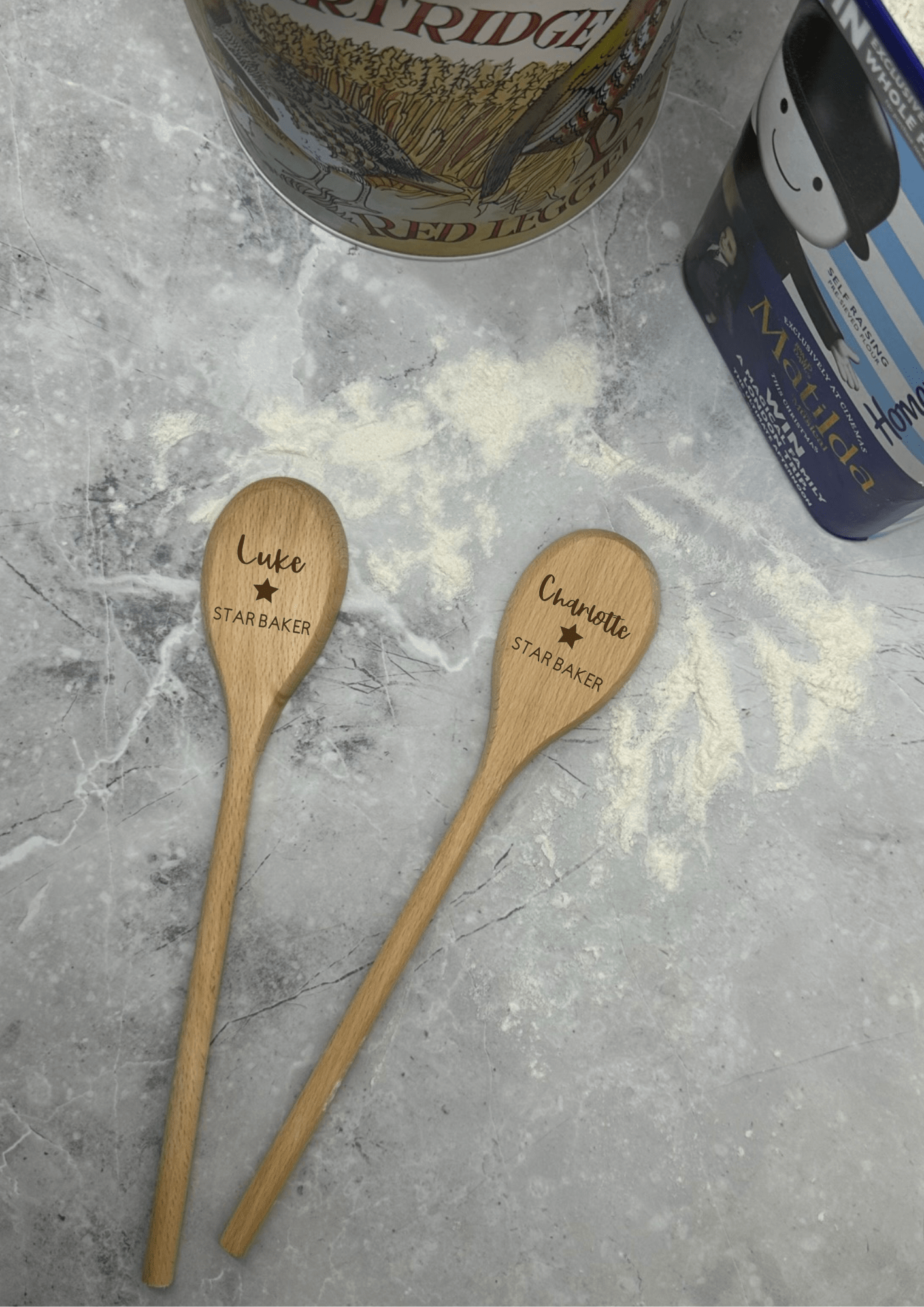 Lua Nova Wooden Spoon Personalised Wooden Spoon - Star Baker