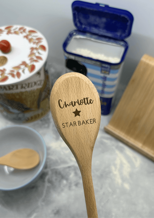 Lua Nova Wooden Spoon Personalised Wooden Spoon - Star Baker
