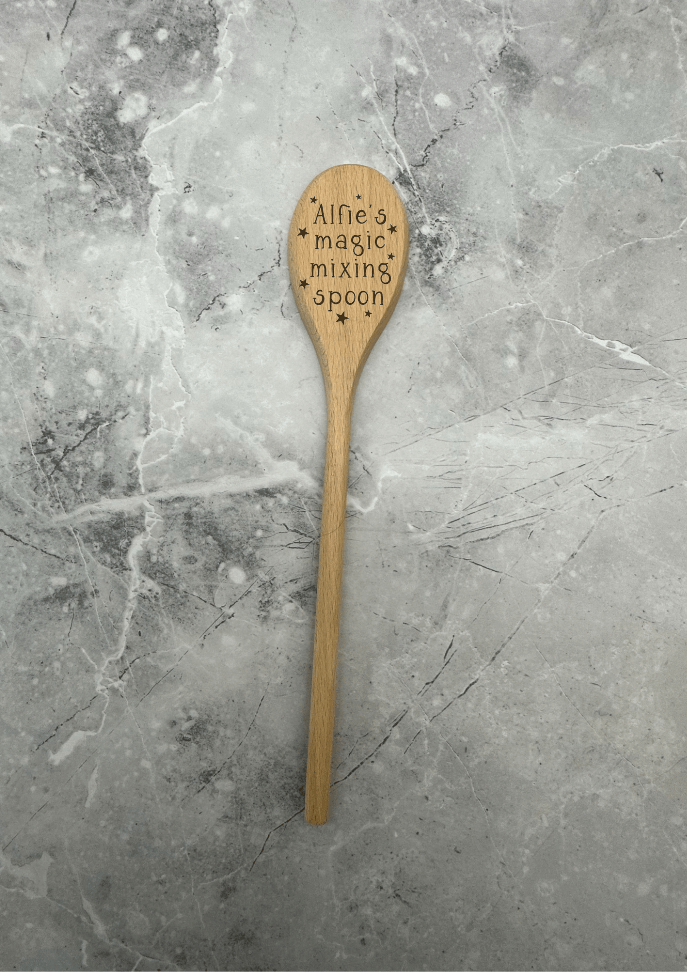 Lua Nova Wooden Spoon Personalised Wooden Spoons - Magic Mixing Spoon